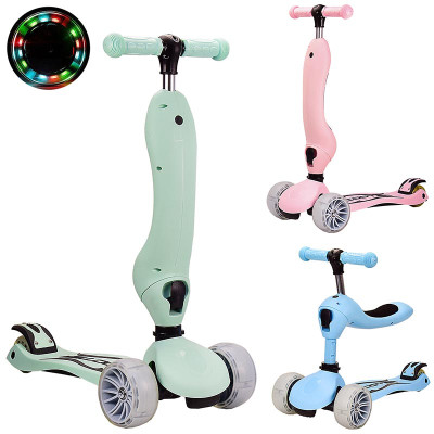 Самокат дитячий 3 колеса PU зі світлом CY20803