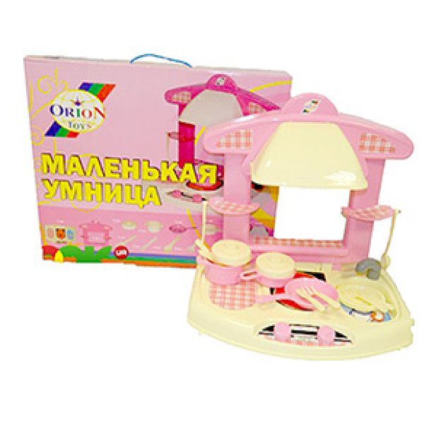 Ігровий набір Оріон Кухня маленька розумниця стіл з приладом і посудом 327