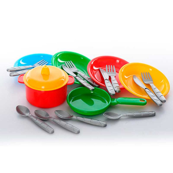 Дитячий ігровий посуд Технок Маринка 10 пластиковий 1646