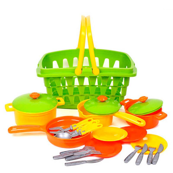 Ігровий набір Технок Посуд в кошику 24 в 1 4456