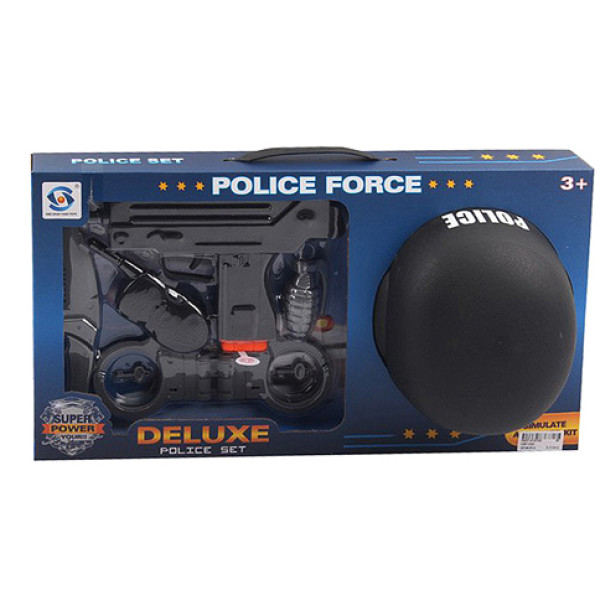Поліцейський набір з каскою музика світло HSY-020 Поліцейський набір з каскою музика світло HSY-020