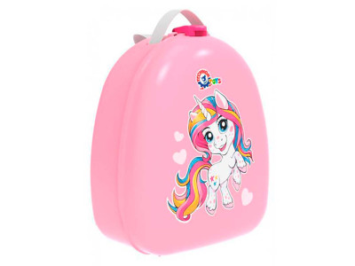 Детячий рюкзак ТехноК 27 см пластиковий 8027_Pink