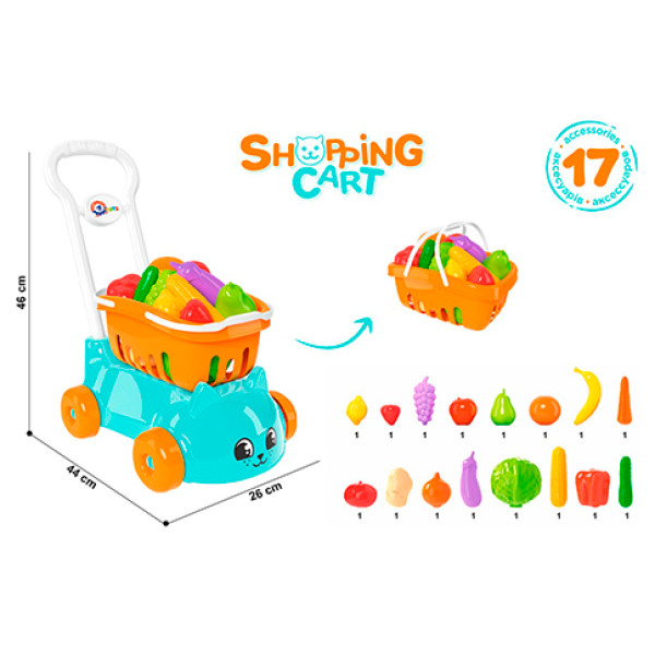 Ігровий Візок ТехноК "Візок для супермаркету" з овочами 7570