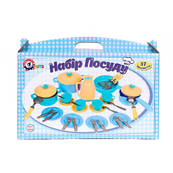 Дитячий ігровий посуд Технок пластиковий 4463
