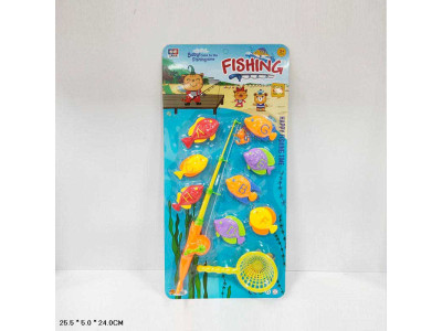 Рибалка вудка 8 рибок та сачок 325-A125A