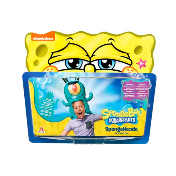 Іграшка на голову SpongeBob SpongeHeads Plankton EU690604