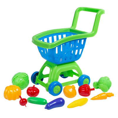 Ігровий набір Бамсик Візочок з овочами 010/5_Green-Blue
