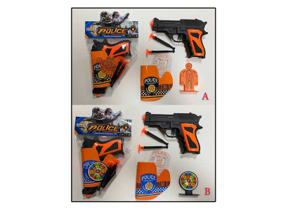 Дитячий Поліцейський набір 2 види пістолет снаряди на присосках мішень к 22-1AB Дитячий Поліцейський набір 2 види пістолет снаряди на присосках мішень к 22-1AB