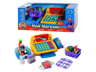 Касовий апарат PLAY SMART "Мій магазин" на батарейках муз.світло.кор.38*18* 7016