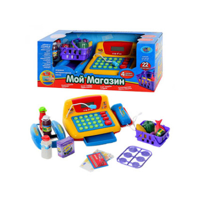 Касовий апарат PLAY SMART "Мій магазин" на батарейках муз.світло.кор.38*18* 7016