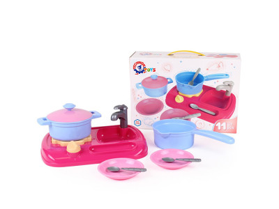 Дитяча кухня Технок з набором посуду 5989