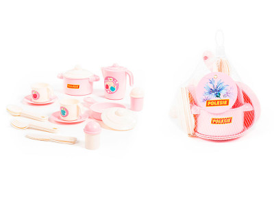 Набір дитячого посуду "Настенька" 79985 Набір дитячого посуду "Настенька" 79985