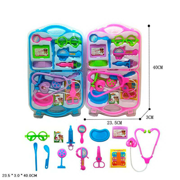 Лікарський набір стестоскоп і шприц у наборі 2 кольори в ассортименті 118