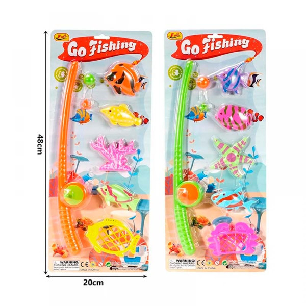 Магнитная рибалка Go Fishing 3 рибки 2 карали 48x20 см 2105K-1