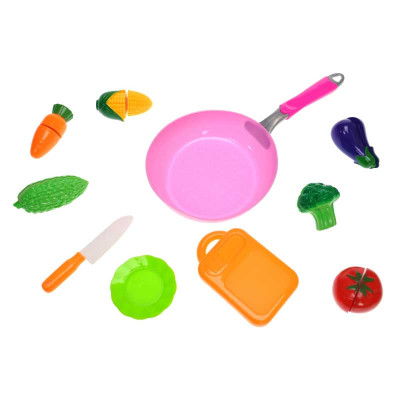 Іграшковий набір овочів на липучках зі сковорідкою TP275