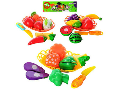 Продукти на липучці кошик ніж 3 види в кульку 16-25-7см FD232-21-22-23