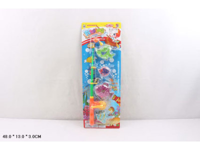 Риболовля магніт вудка 4 рибки на плантетці 48*13*3см 555-216B/555-217/555