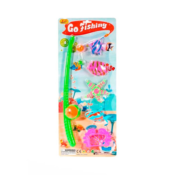 Магнитная рибалка Go Fishing 3 рибки 2 карали 48x20 см 2105K-1_Green