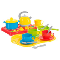 Дитячий ігровий посуд Технок Маринка пластиковий 1554 Дитячий ігровий посуд Технок Маринка пластиковий 1554