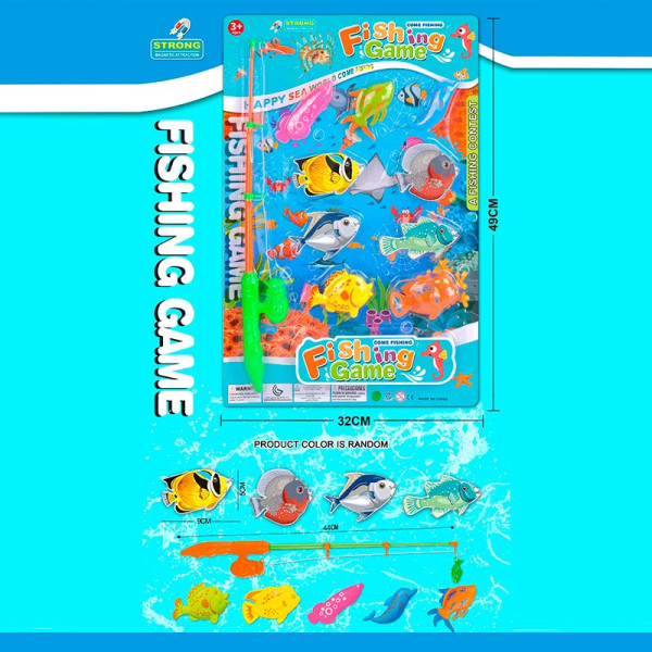 Рибалка вудка і 8 рибок 272-504A