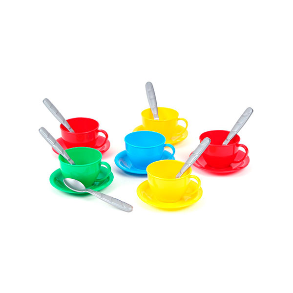 Дитячий ігровий посуд Технок "Чайний" пластиковий 0083
