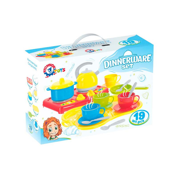 Дитячий ігровий посуд Технок Маринка пластиковий 1554