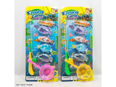 Рибалка магніт. вудка рибки 2 кольори мікс 899