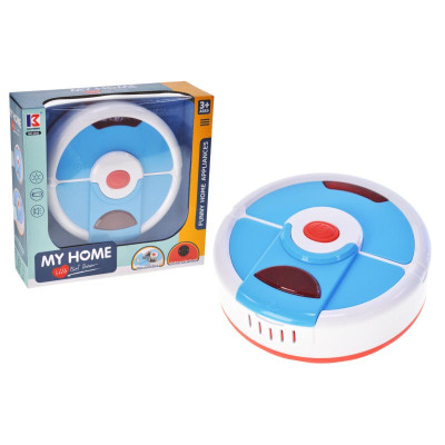 Іграшковий Робот-пилосос на батарейках блакитний 3282