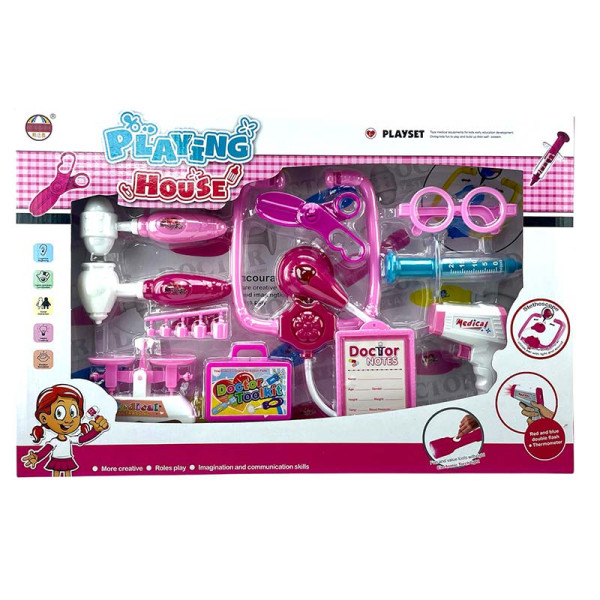 Набір лікаря 2 види з аксесуарами 969-92A/B_Pink