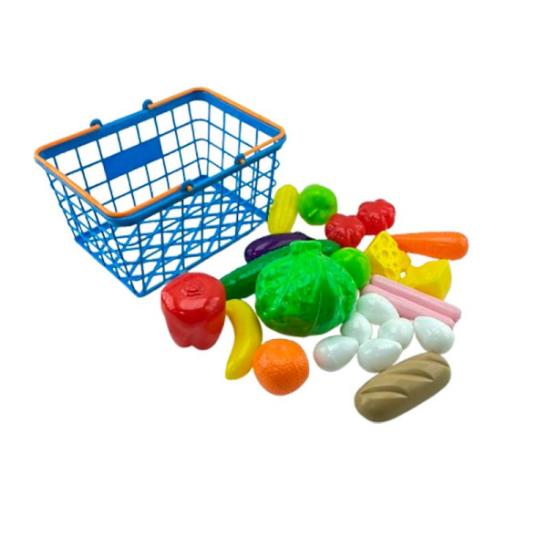 Ігровий набір Оріон Кошик "Супермаркет" 27 предметів 379 в.5_Blue