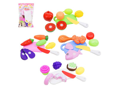 Ігровий набір Продукти овочі на липучці 4 види 25x6x4 см YM-907