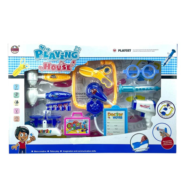 Набір лікаря 2 види з аксесуарами 969-92A/B_Blue