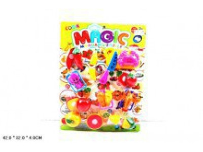 Овочі та фрукти пласт.діляться навпілз достножемна планш.42*32*4см 611-25 Овочі та фрукти пласт.діляться навпілз достножемна планш.42*32*4см 611-25