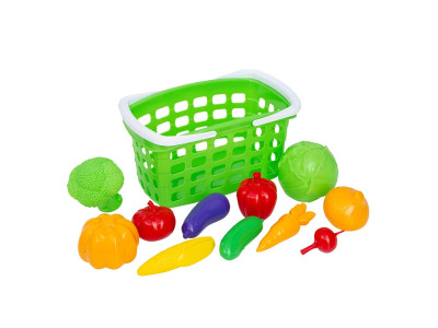 Ігровий набір Бамсик Кошик з ручкою та овочами 010/7_Green