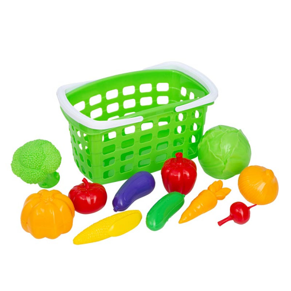 Ігровий набір Бамсик Кошик з ручкою та овочами 010/7_Green