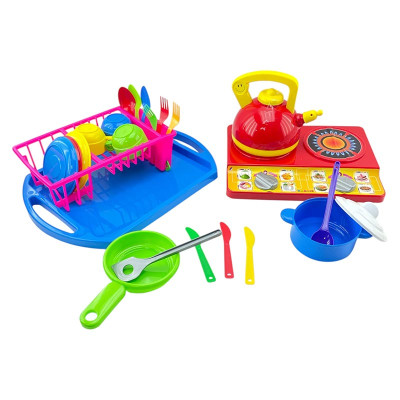 Ігровий набір Бамсик Посуд №12 Юна господарочка 048/12_Blue