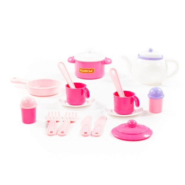 Набір дитячого посуду "Настюша" на 2 персон 18 елементів 59062