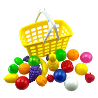 Ігровий Кошик з фруктами Бамсик пластиковий 010/10_Yellow