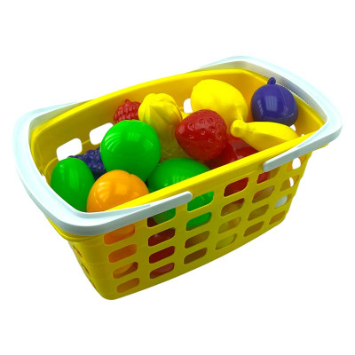 Ігровий Кошик з фруктами Бамсик пластиковий 010/10_Yellow