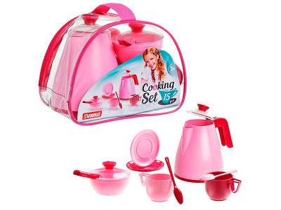 Дитячий набір Cooking Set (15 pcs) рож. Юника 71733