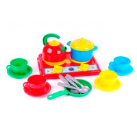 Дитячий ігровий посуд Технок "Галинка 5" пластиковий 1851 Дитячий ігровий посуд Технок "Галинка 5" пластиковий 1851