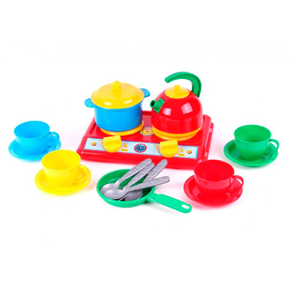 Дитячий ігровий посуд Технок "Галинка 5" пластиковий 1851 Дитячий ігровий посуд Технок "Галинка 5" пластиковий 1851