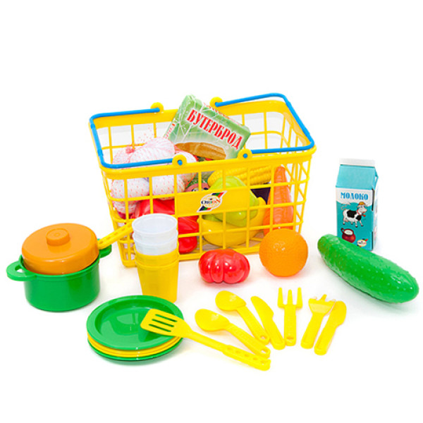 Ігровий набір Оріон Кошик "Супермаркет" 27 предметів 379 в.5 Ігровий набір Оріон Кошик "Супермаркет" 27 предметів 379 в.5
