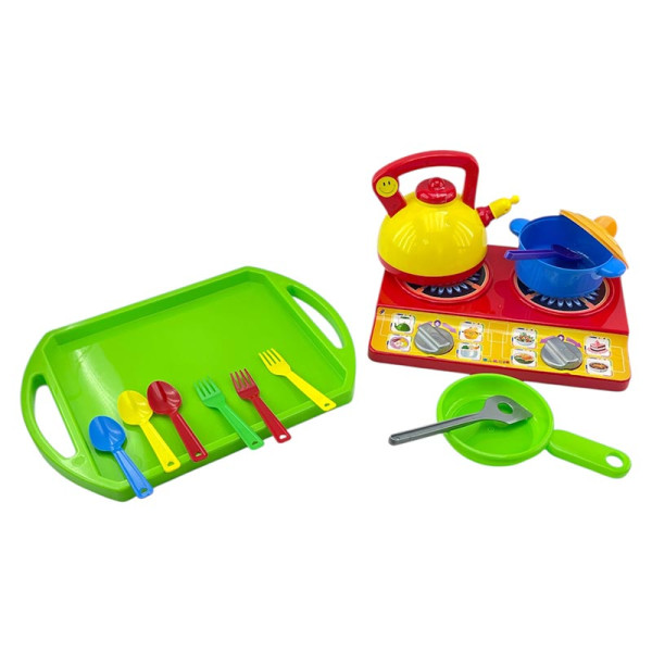 Посуд "Юна господарочка" №5 14ел (6) 048/5_Green-Red