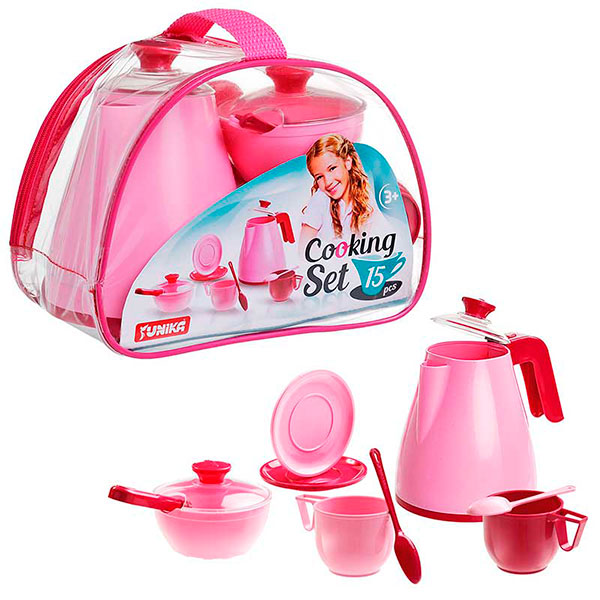 Дитячий набір Cooking Set (15 pcs) рож. Юника 71733