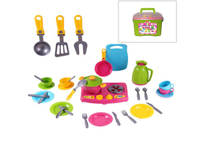 Дитяча кухня № 9 Технок з набором посуду 3596