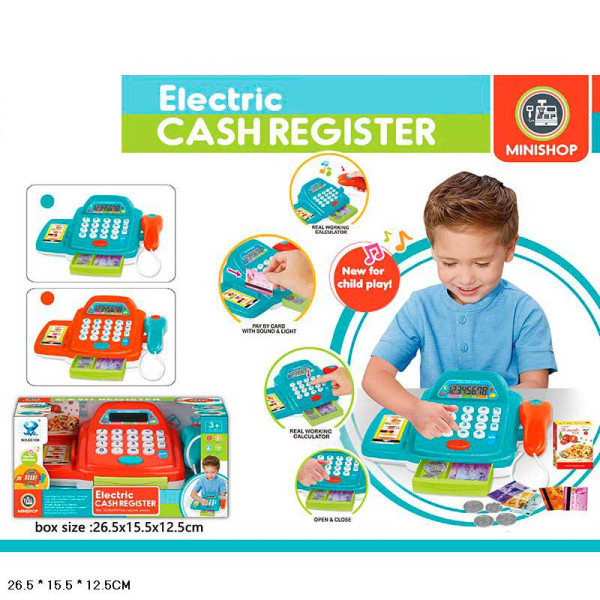 Супермаркет набір на батарейках каса продукти аксесуари зі звуком та світло 66109
