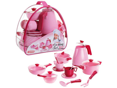 Ігровий набір посуду Cooking Set рожевий Юніка Юника 71740