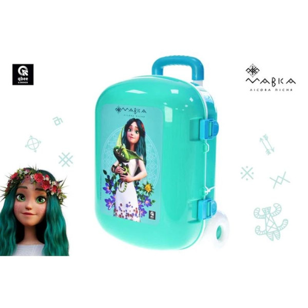 Валіза qbee "Мавка" дитяча бірюзова QB001-201 Валіза qbee "Мавка" дитяча бірюзова QB001-201