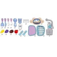 Ігровий набір кухонна мийка у валізі 20 деталей 688-106A